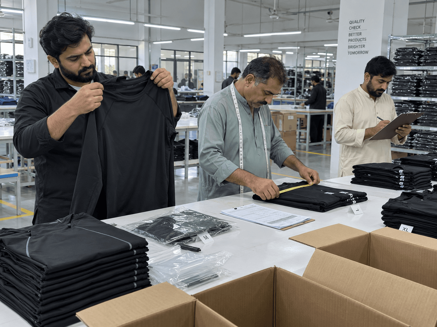 Final Quality Control stage of The Apex Connect manufacturing process