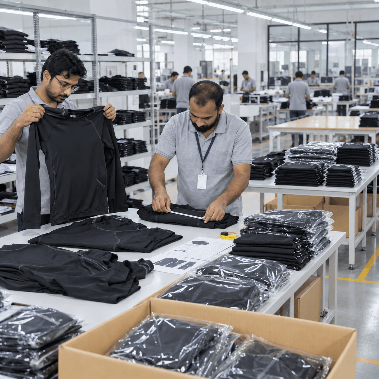 Packaging stage of The Apex Connect manufacturing process