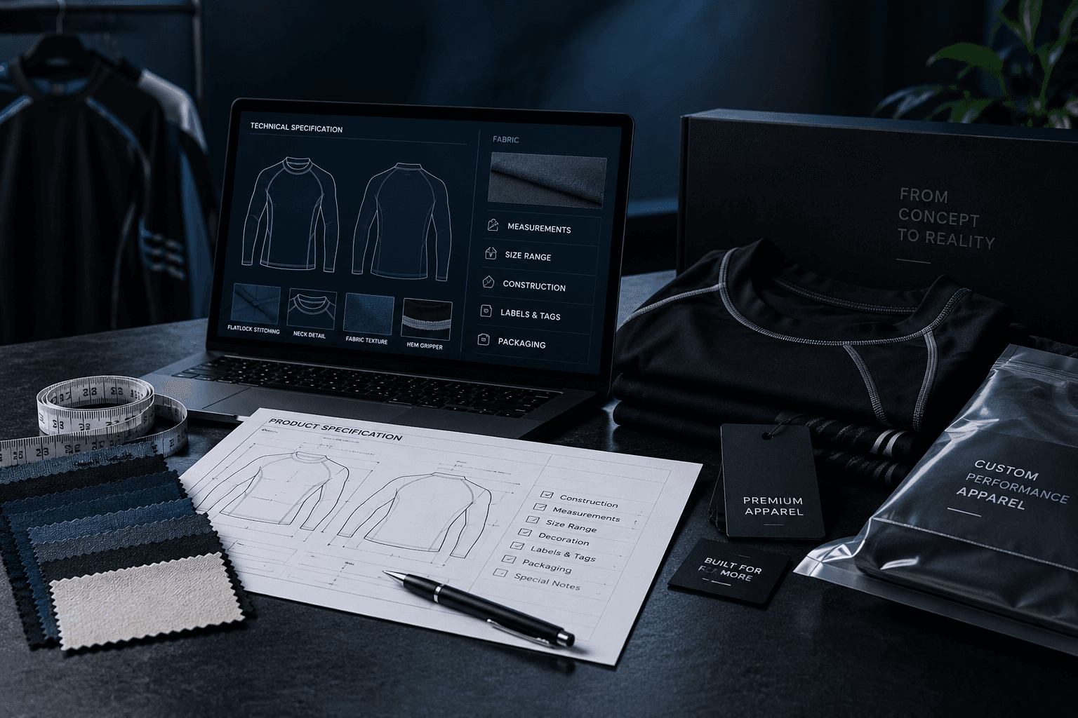 Product Specification stage of The Apex Connect manufacturing process
