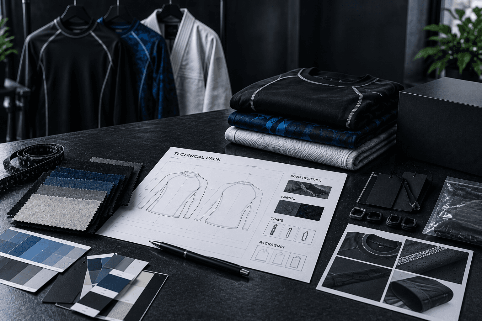 Artwork & Tech-Pack Review stage of The Apex Connect manufacturing process