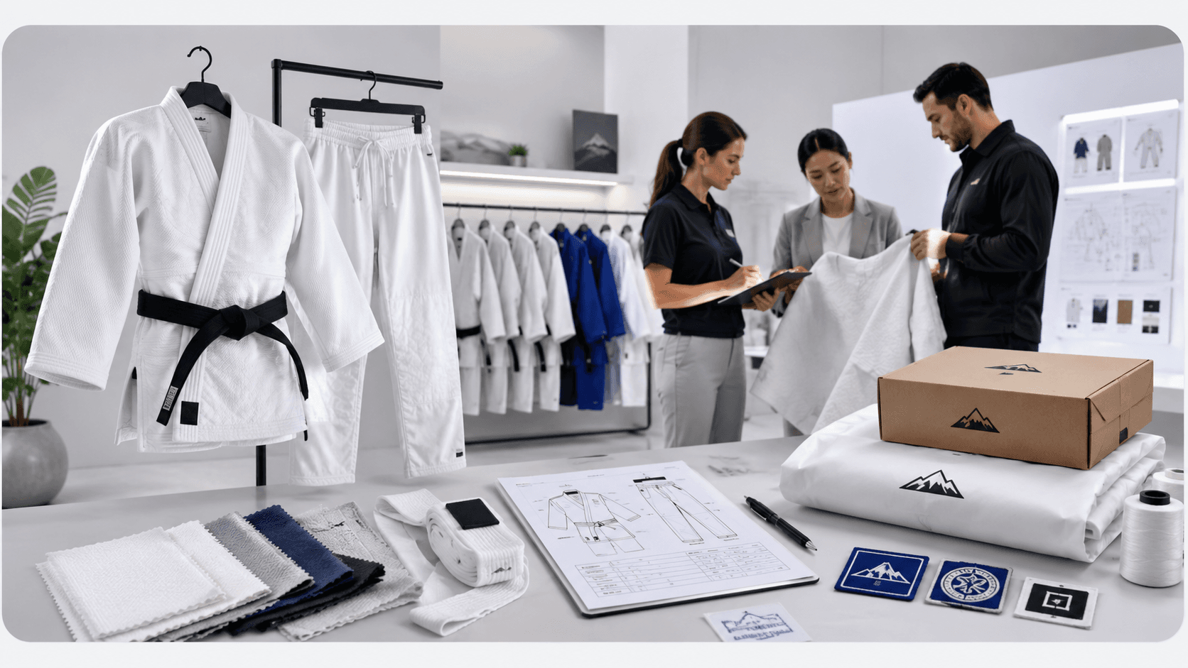 Judo gi and martial arts uniform manufacturing reference image