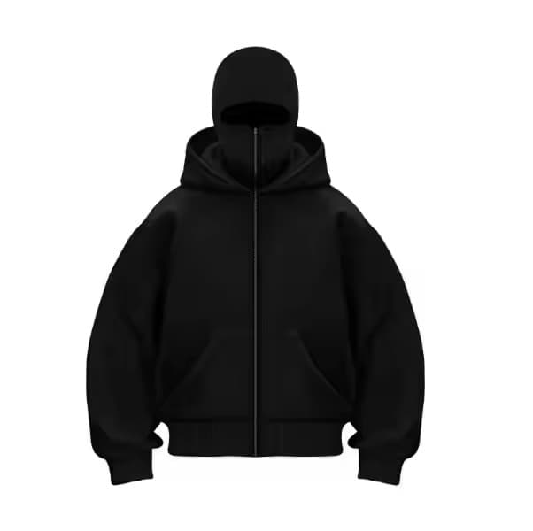 Balaclava Full-Zip Hoodie with Integrated Face Mask - Variant 4 product image 1