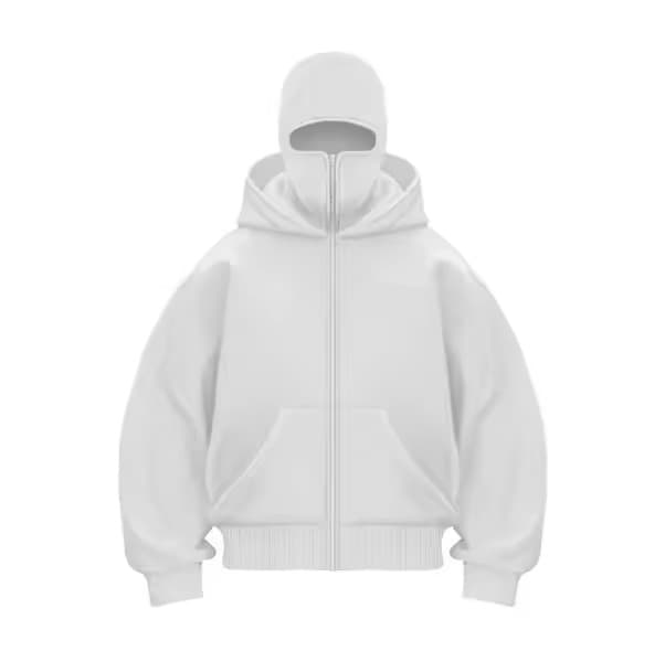 Balaclava Full Zip Hoodie with Integrated Face Mask product image 2