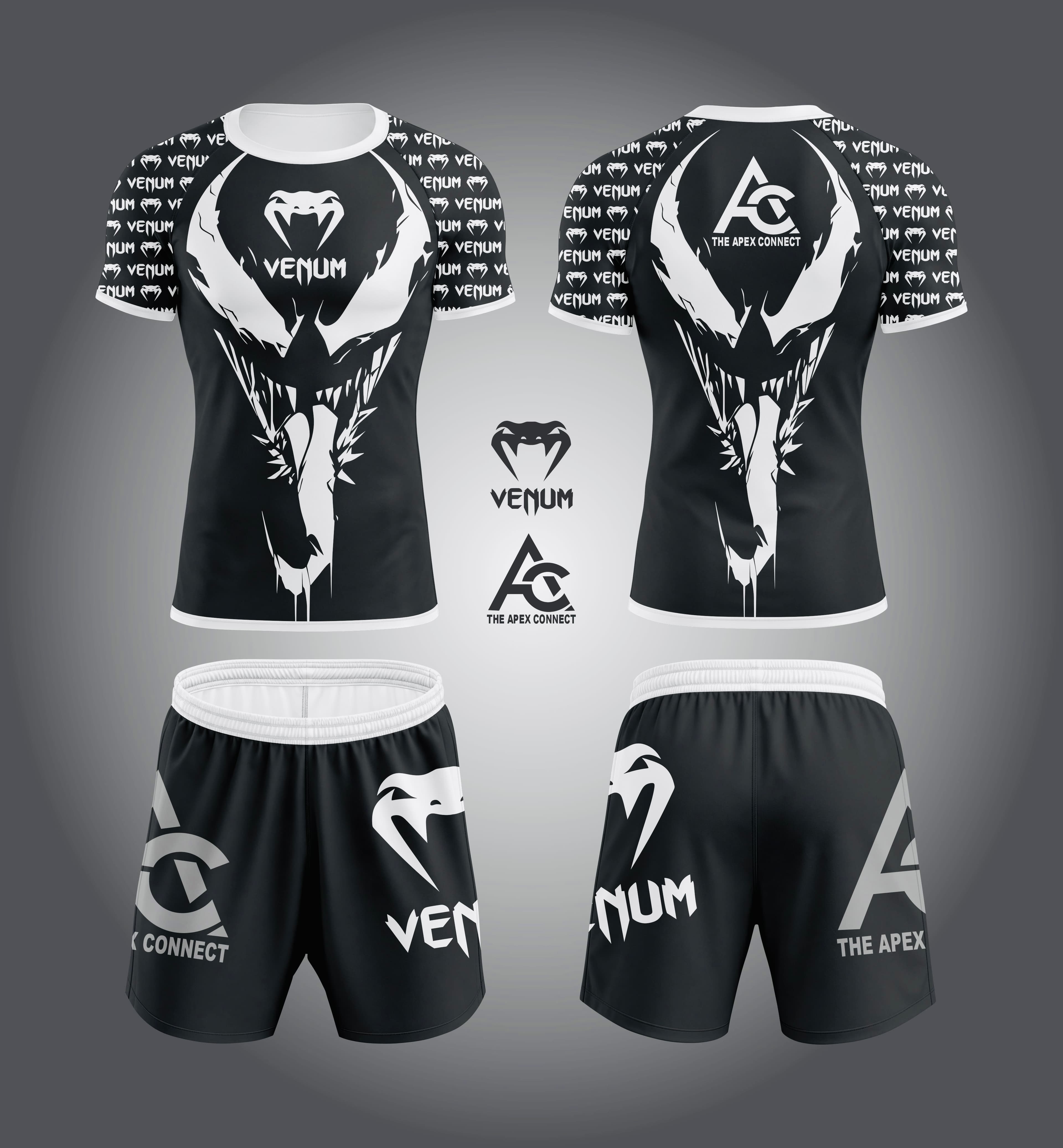 Custom No-Gi Rashguard & Fight Shorts Set – Snake Graphic Design