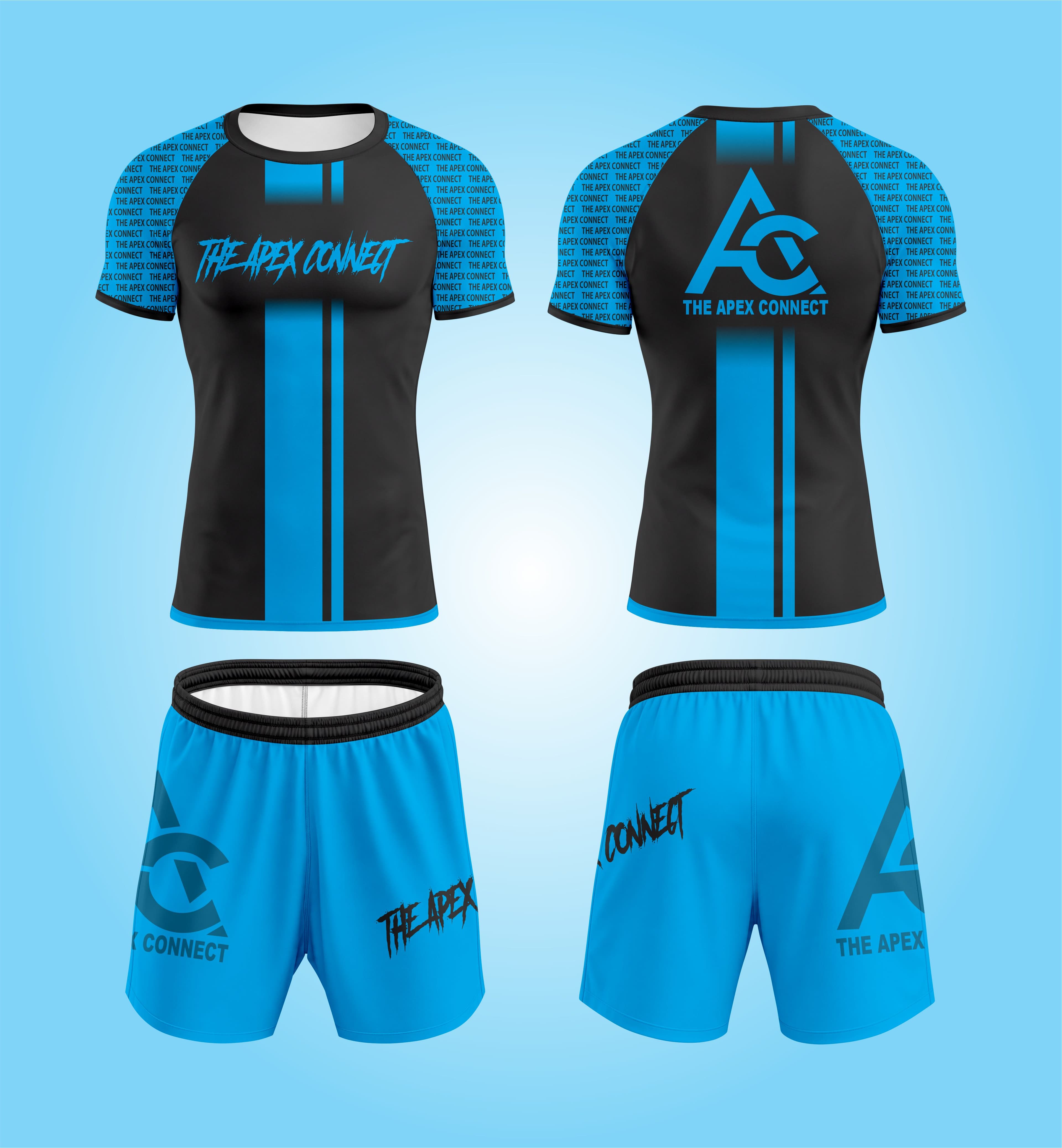 Neon Strike No-Gi Rashguard & Fight Shorts Set