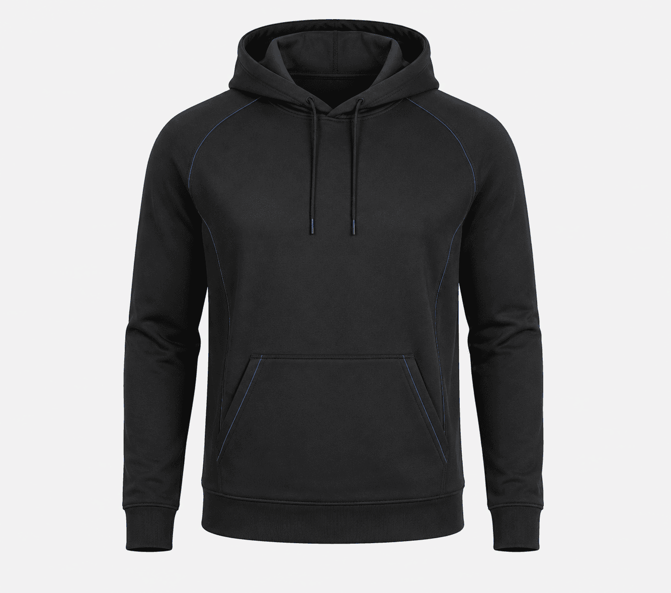 Custom Black and Blue Pullover Training Hoodie